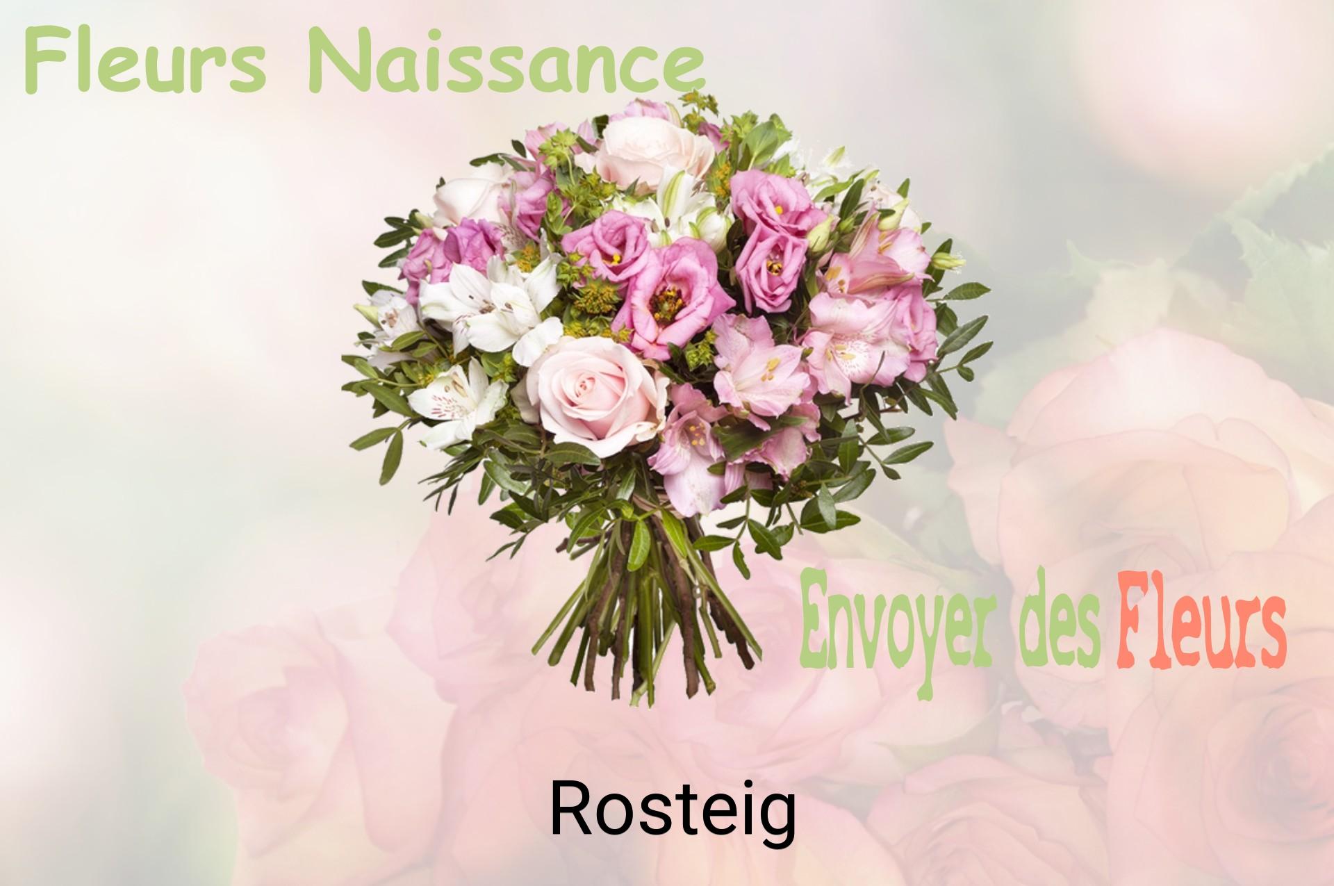 Bouquet de fleurs de naissance livré à Rosteig